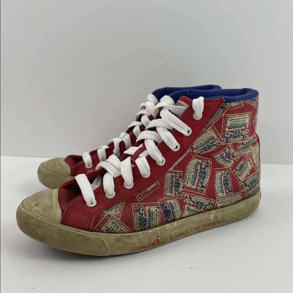 Vintage Bud Budweiser High Top Sneakers Read